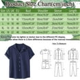 thumbnail image 3 of Caqnni Men's Short Sleeve Cotton Linen Shirt Casual Summer Beach Button Down Shirts Button Up Pleats Shirts(Navy,L), 3 of 8