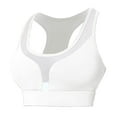 thumbnail image 4 of Everyday Bras for Women Work Out Attire for Women Profit Seamless Sports Bra Sports Bra Cups Athletic Clothes Workout Tops for Women Pack Athletic Wear for Women Yoga Sports Bras for Women White L, 4 of 9