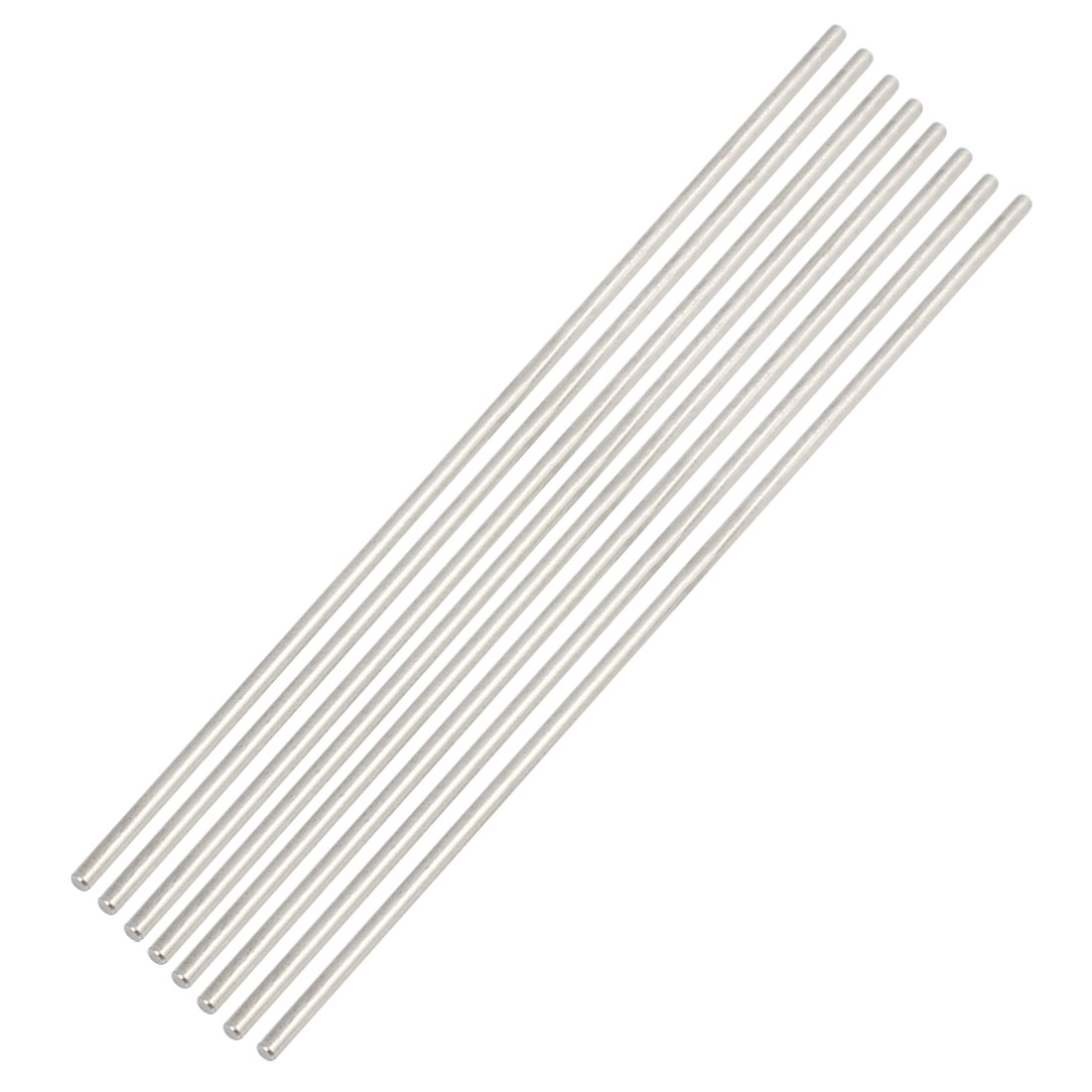 Unique Bargains 0.08" x 4.72" DIY Stainless Steel Silver Tone Straight Round Rod Bar 8pcs