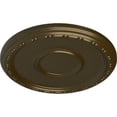 thumbnail image 3 of Ekena Millwork 16 1/2"OD x 1 1/2"P Medea Ceiling Medallion (Fits Canopies up to 5 1/2"), Hand-Painted Brass, 3 of 6
