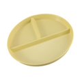 thumbnail image 1 of Assiettes Compartimentées, 3 Compartiments Réutilisables Légères pour le Souper Entraînement Enfants Jaune, 1 of 9