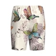 thumbnail image 2 of Lsque Flying Butterflies-1 Mens Sleep Pajama Shorts,Short Pajama Pants, Cotton Ultra-Soft Knit-X-Large, 2 of 9