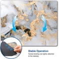 thumbnail image 5 of Mouse Pad, Rectangle Marble Design Anti-Slip Rubber Mousepad for Gaming Office Laptop Computer PC Men Women Kids, Cute Pattern, Gray Gold Marble, 5 of 6