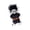 Black, variant on Misright Animated Halloween Doll Head Lift Sound Light For Scary Decoration Party Scene Use