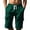 #31Dark Green, variant on Mens Shorts Casual Elastic Waist Drawstring Lightweight Summer Beach Cargo Shorts Brown XL