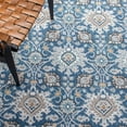 thumbnail image 6 of SAFAVIEH Liberty Kalya Floral Polyester Area Rug, Dark Blue/Ivory, 6'7" x 6'7" Square, 6 of 8