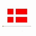 thumbnail image 3 of 100pcs Denmark Hand Held Shake Small Flag 14x21cm Polyester Denmark Hand Waving Flag With Plastic Flagpole For Decoration, 3 of 5