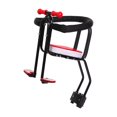thumbnail image 4 of Silla de bicicleta para montada en la parte delantera con pedales con pasamanos Silla de bicicleta para bebés roja Rojo shamjiam Asiento de montaje delantero de bicicleta, 4 of 8