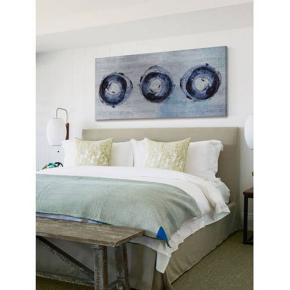 MARMONT HILL  - 'Ring Shadows' Painting Print on Wrapped Canvas - Blue Small
