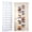 White, variant on Hoodie Sweatshirt Storage Organizer, 26-Pocket Clear Holder, Pockets Wall Shoes Bag, Portable Closet Wardrobe,63"L X 22"W X 6.3"H,Cabinet Behind The Doors (Yellow)