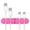 Hot Pink#3, variant on Desktop Cable Organizer Clip - Silicone Cord Management Holder for Phone Charger & Data Cables, 9.6x2x1.2cm Office Desk Storage Solution