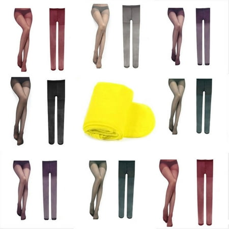 

Summer Women Sexy Sheer Pantyhose Stretchy Footed Tights Candy Color Stockings