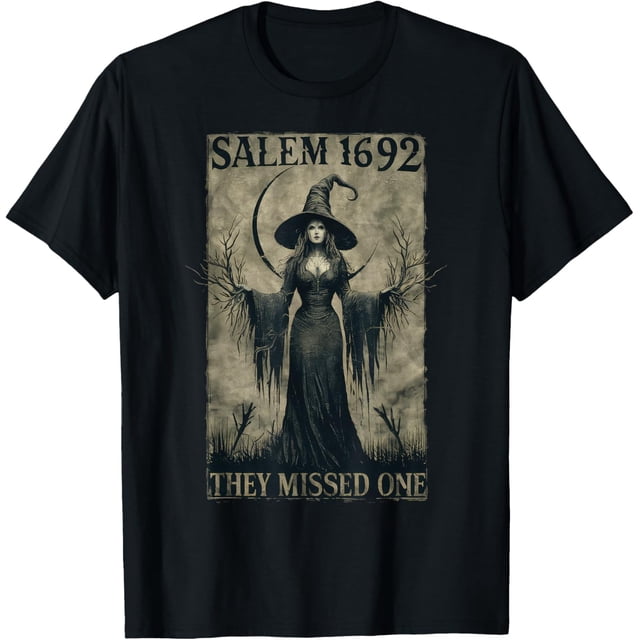Salem 1692 They Missed One - Camiseta feminista de brujas de Halloween