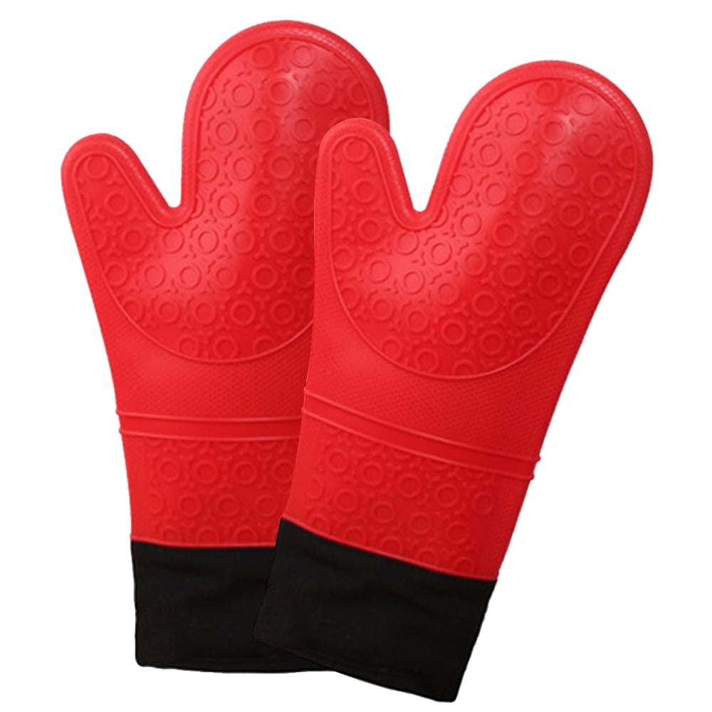 Details about   Barbecue Anti-scald Gloves Heat Glove ResistantBBQ Oven Gloves Kitchen Fireproof 
