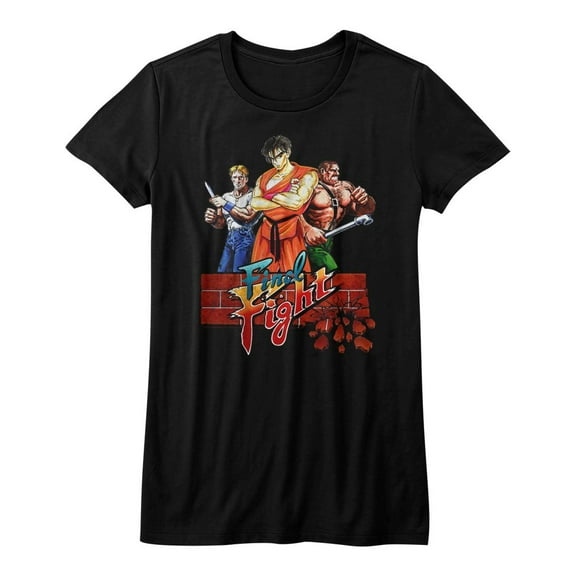 Final Fight Trio Black Junior Women's T-Shirt