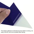thumbnail image 4 of Unique Bargains Directional Arrow Sticker, 12' PVC Arrow Removable Adhesive Decals for Wall Floor Marking, Dark Blue, 24Pack, 4 of 6