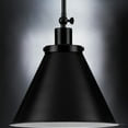 thumbnail image 4 of Luxury Traditional Pendant, 12.75H x 12.25W, with Modern Farmhouse Style, Midnight Black, UHP4004 by Urban Ambiance, 4 of 5
