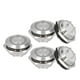 thumbnail image 2 of 5Pcs Momentary Push Button Switch Metal Auto Reset Ultra Thin Waterproof with LED 19mmDC12~24V White, 2 of 5