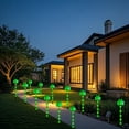 thumbnail image 6 of Rirool 6 Pack Solar Shamrock Lights Outdoor, St. Patrick’s Day Decorations with 8 Lighting Modes, IP65 Waterproof Garden Stake Lights for Yard Pathway Lawn Party (Green), 6 of 8