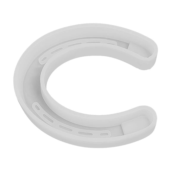 Flexible Horseshoe Craft Molds with Textured Design for Epoxy Art and Handmade Gifts