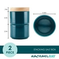 thumbnail image 6 of Rachael Ray Ceramic Stacking Spice Box Set with Lid, 2-Piece, Teal, 6 of 10
