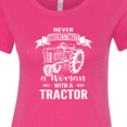 thumbnail image 4 of Inktastic Tractor Woman Women's T-Shirt, 4 of 5