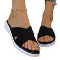 thumbnail image 6 of Norvail Womens Casual Platform Slide Sandals, Walking Shoes with Thick Cushioned Sole, Slip-On Strap Slippers for Outdoor Beach and Pool, Lightweight Non-Slip Footbed for All-Day Comfort, 6 of 6