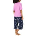 thumbnail image 4 of DKNY Woman’s 2 Piece Pajama Set Short Sleeve/Capri (1774974), 4 of 10