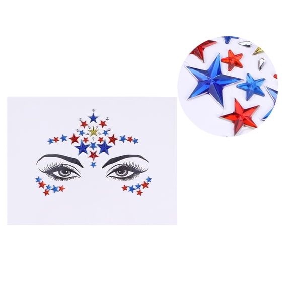 Luxshiny Forehead Stars For Children Crystal Face Sticker Acrylic 1Set