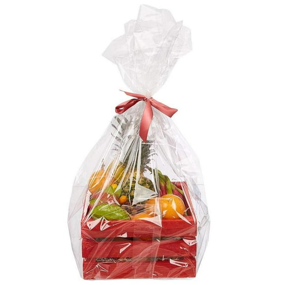 Pack of 500 Gusset Bags, Clear 12 x 6 x 29. Plastic Expandable Bags 12x6x29. Thickness 1.50 mil. Polyethylene Bags for Industrial, Foodservice, Health Needs.