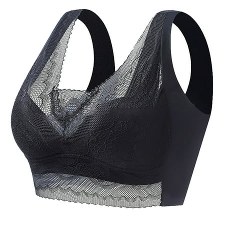 

Womens Bra Lace Wrap Anti Glare Strapless Bottom Lingerie Spring Summer Solid Color Underwear For Women