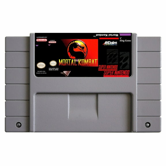 SNES Games Cartridge Mortal Kombat