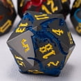 thumbnail image 4 of DND Dice Set Dragon Multicolor Polyhedral Metal RPG 7 Pcs, 4 of 7