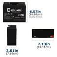 thumbnail image 2 of 12V 18AH F2 SLA Replacement Battery for Guardian DG12-18J, 2 of 6