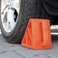 thumbnail image 2 of Stalwart Wheel Chocks 2-Pack - Parking Block with 3 Ton Capacity, Orange, 2 of 10