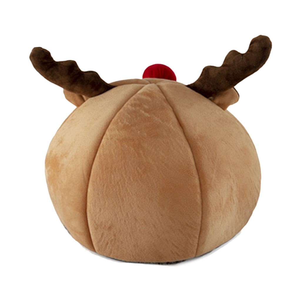 Tizuqe Igloo Pet Bed House Soft Indoor Reindeer Cave Christmas Tent for Cat Puppy