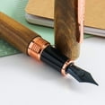 thumbnail image 2 of Conklin All American Pau-Preto Wood Rose Gold Fountain Pen, 2 of 8