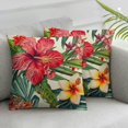 thumbnail image 3 of nygtbtfer Set of 2 Tropical Leaves Throw Pillow Covers &amp; &amp; Pillowcases Home Decorative Linen Cushion Covers () White, 3 of 7