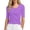 23-Purple, variant on Women's O Neck T Shirts Slim Fitted Half Sleeve Tops Basic Tees