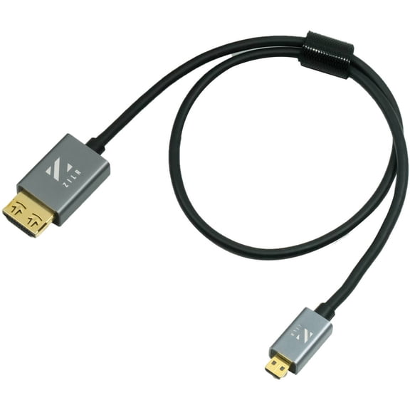 ZILR 4Kp60 Hyper Thin High Speed HDMI Secure Cable with Micro Connector