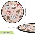 thumbnail image 2 of Coolnut Gingerbread Man Candy Christmas Tree Mats Waterproof Tree Skirt, Merry Christmas Xmas Tree Stand Tray Mat Floor Protector Pad for Holiday Party Decoration, 28.3", 2 of 6
