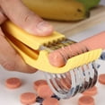 thumbnail image 3 of Rebanador de plátano, 2 piezas Rebanador de plátano, amarillo (17,5 * 5 * 3,8 cm) TUNC Sencillez, 3 of 5