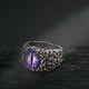 thumbnail image 4 of Anillos para mujer, regalos para mujer, acero inoxidable, diseño de calavera de diablo con personalidad, ojo para hombre y mujer, rompecabezas de bola., 4 of 5