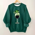 thumbnail image 1 of Blusas y camisas de manga larga con cuello redondo para niños Estampado del Día de San Patricio Estampados de manga larga Casual Suelto Forro polar para mayor calidez Sudadera con capucha de manga lar, 1 of 5