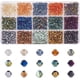 thumbnail image 1 of 2400 cuentas de vidrio bicono de 15 colores, electrochapadas, multicolores, de 4 mm, facetadas, para bisutería. Agujero: 1 mm., 1 of 7