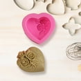 thumbnail image 3 of Cheer US Heart Shaped Chocolate Mold, Silicone Fondant Chocolate Mousse Cake Molds Tray Multi Function 3D Candy Dessert Molds for Home Kitchen DIY Baking Tools, 3 of 7