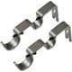 thumbnail image 1 of Paquete de 2 soportes de techo de Metal para barra de cortina doble, soportes de tubo para armario, colgador de cortina, soporte de riel de pared con tornillos, 1 of 5