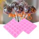 thumbnail image 5 of 20 cavidades bola redonda piruleta caramelo molde de silicona DIY pastel moldes de chocolate cocina hornear pastelería herramientas 20 cavidades piruleta rosa, 5 of 9