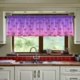 thumbnail image 3 of Yayeee Kitchen Curtains Tier Set of 2 Light Filtering 57"x24" Over Sink Window Panels, Pixel Love, 3 of 7