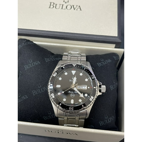 Bulova Marine Star 98C67 Stainless Steel Wrist Watch